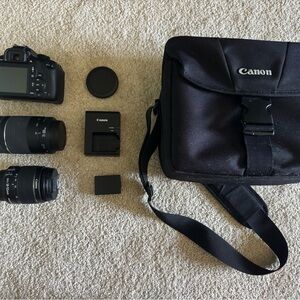 Canon Black DSLR Camera Kit with Accessories